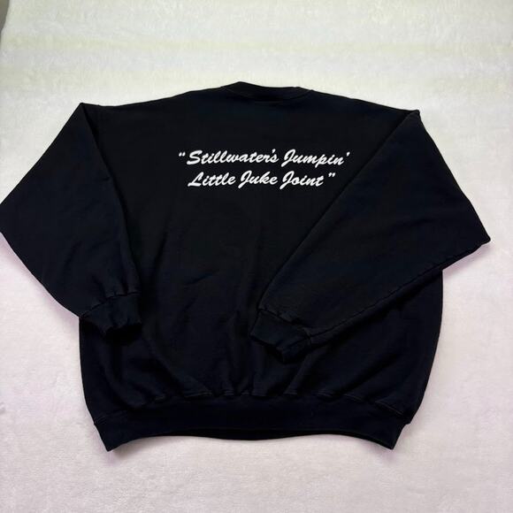 Eskimo Joe’s Stillwater OK Logo Black Pullover Sweatshirt Size XL Vintage 1995 - Picture 2 of 7